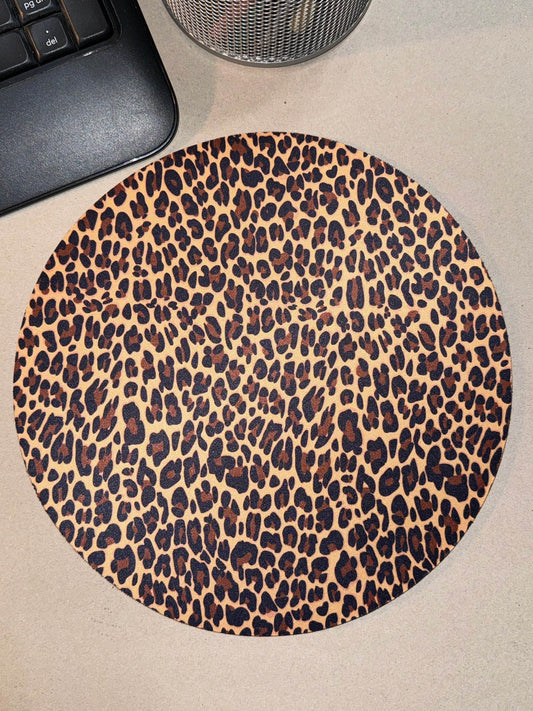 Round Leopard Mousepad - Graced By The South