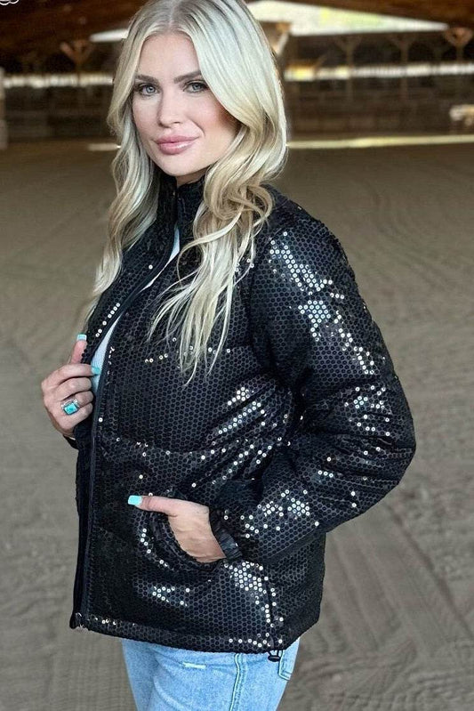 Shimmer Me Up Coat - Graced By The South