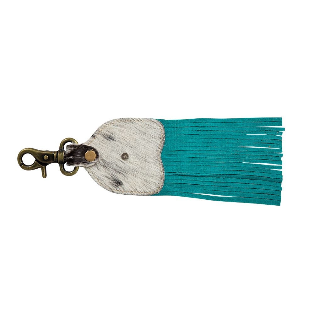 Running River Hairon Leather and Fringe Key Fob Myra Bag