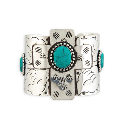 Cross Bangle Cuff Bracelet by Myra Bag