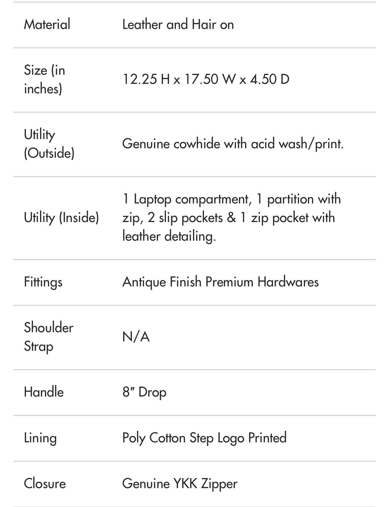 Sixtease Black/Silver Cowhide Leather Hairon Tote Bag Purse