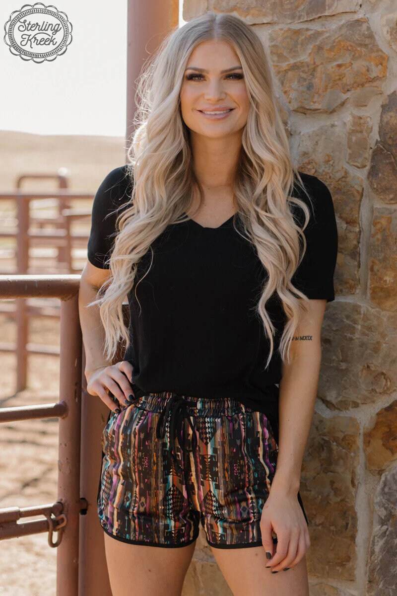 Aztec Warrior Shorts by Sterling Kreek Aztec Southwestern - Graced By The South