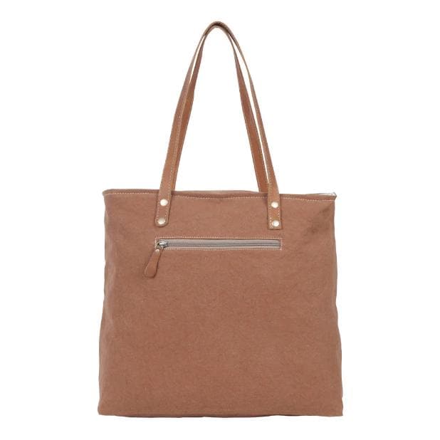 Myra Bag Oakly Specks Canvas and Hairon Tote Shoulder Bag