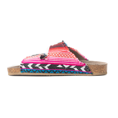 Ridge Denim Sandals In Multicolor Myra Bag Sandals Slip On