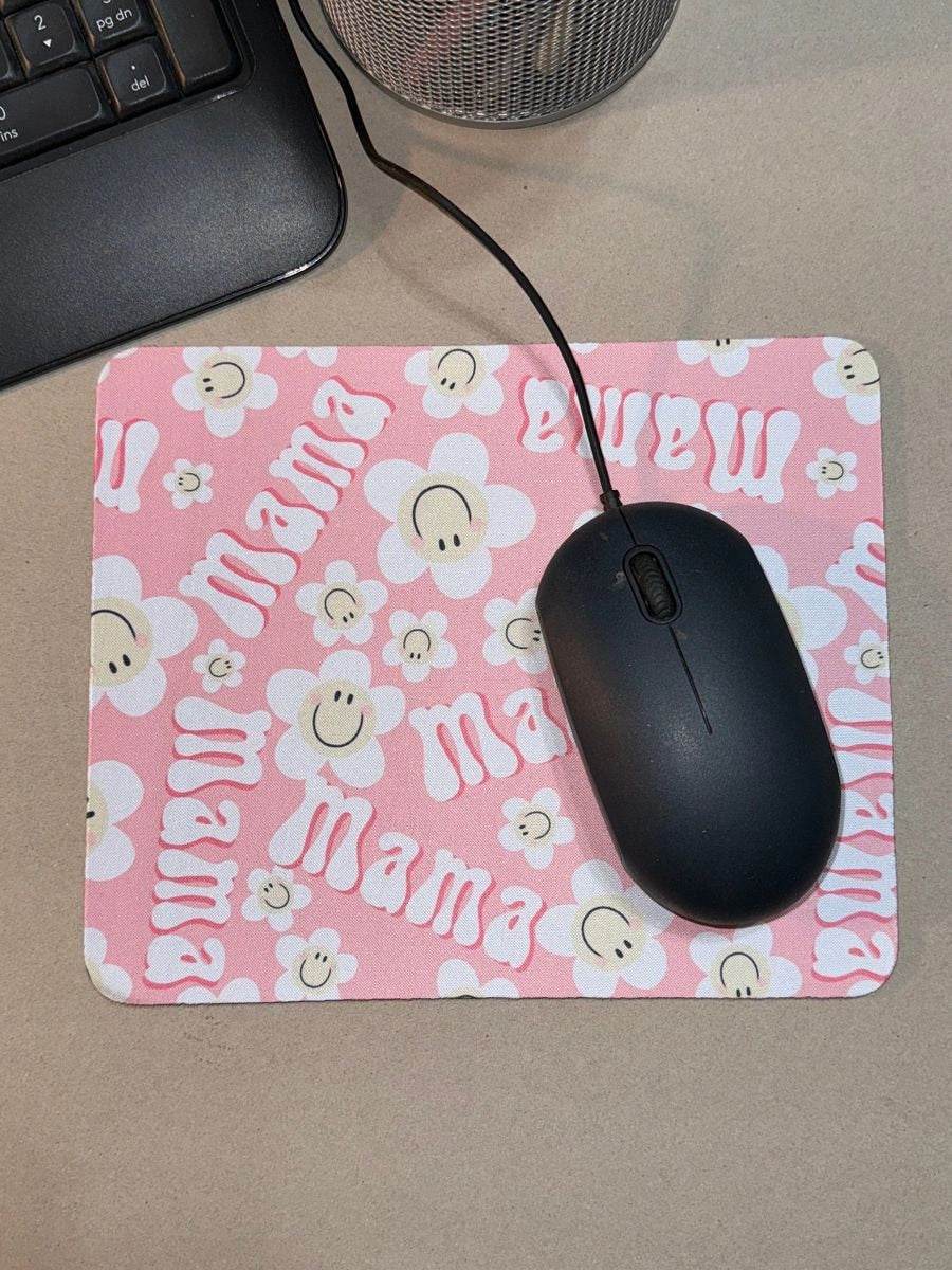 MAMA Smiley Faces Daisies Mousepad - Graced By The South