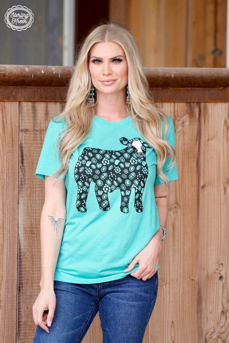 Concho Steer Tee Top - Graced By The South