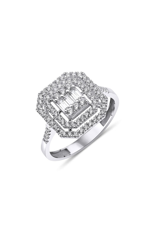 14ct Gold Baguette Ring
