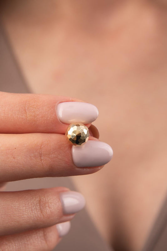 14ct Gold Disco Ball Charm ( Medium )