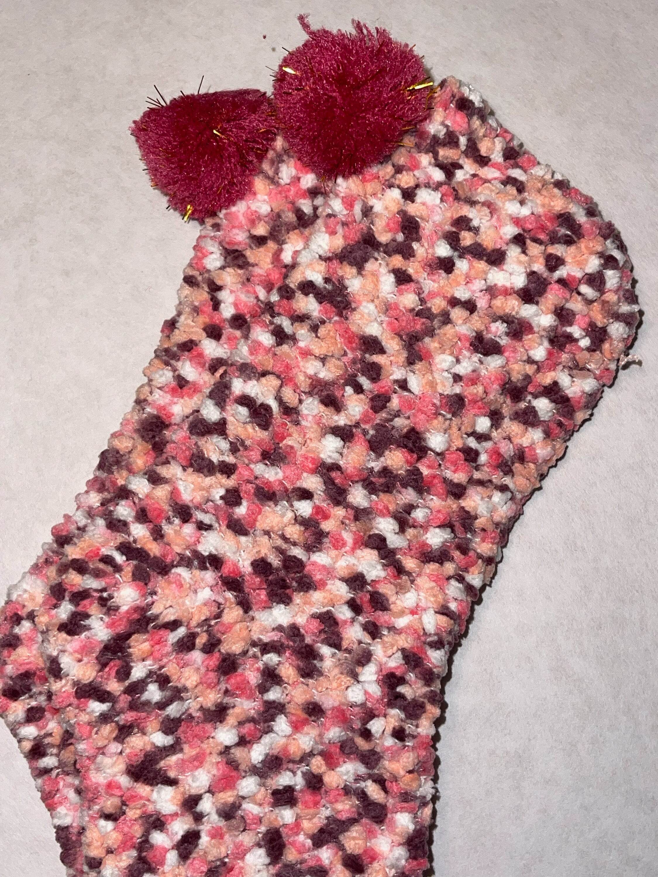 Cozy Cupcake Socks Footies Slippers with pom pom ball - Graced By The South