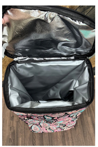 MIDNIGHT PAISLEY Cooler Backpack