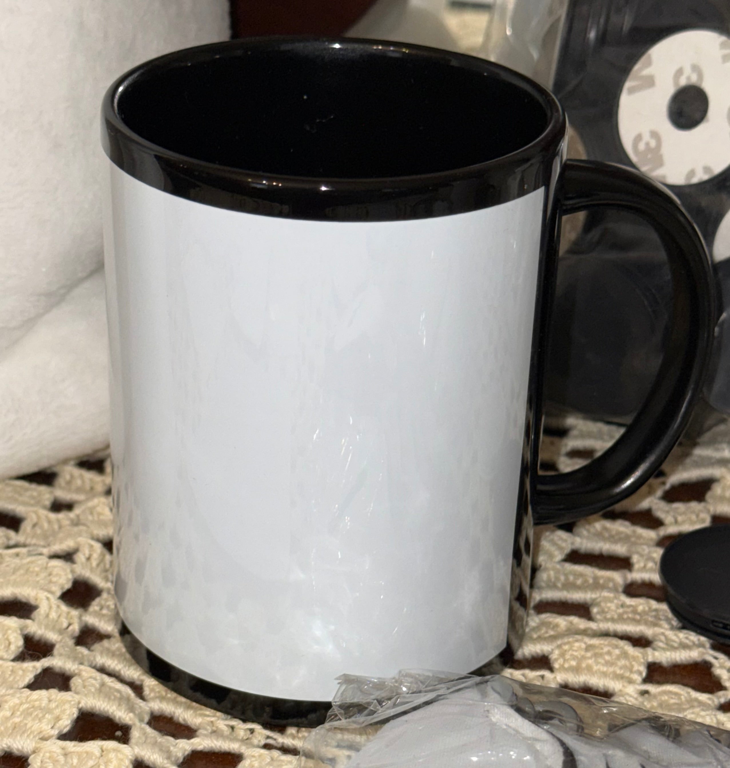 Blank Black Coffee Cup