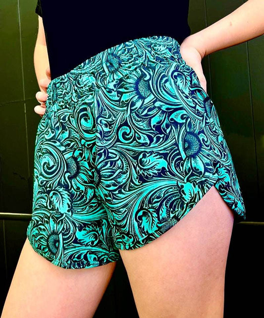 Sheridan Shorts Turquoise - Graced By The South