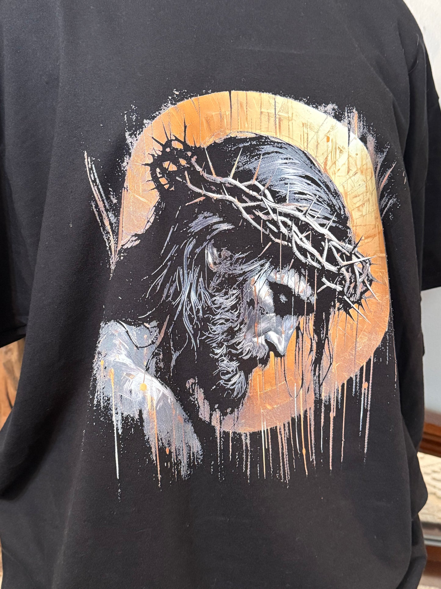 Jesus Crown of Thorns Shirt, Christian Graphic Tee, Faith Based Shirt, Religious T-Shirt, Easter Shirt, Jesus Portrait Tee, Spiritual Gift