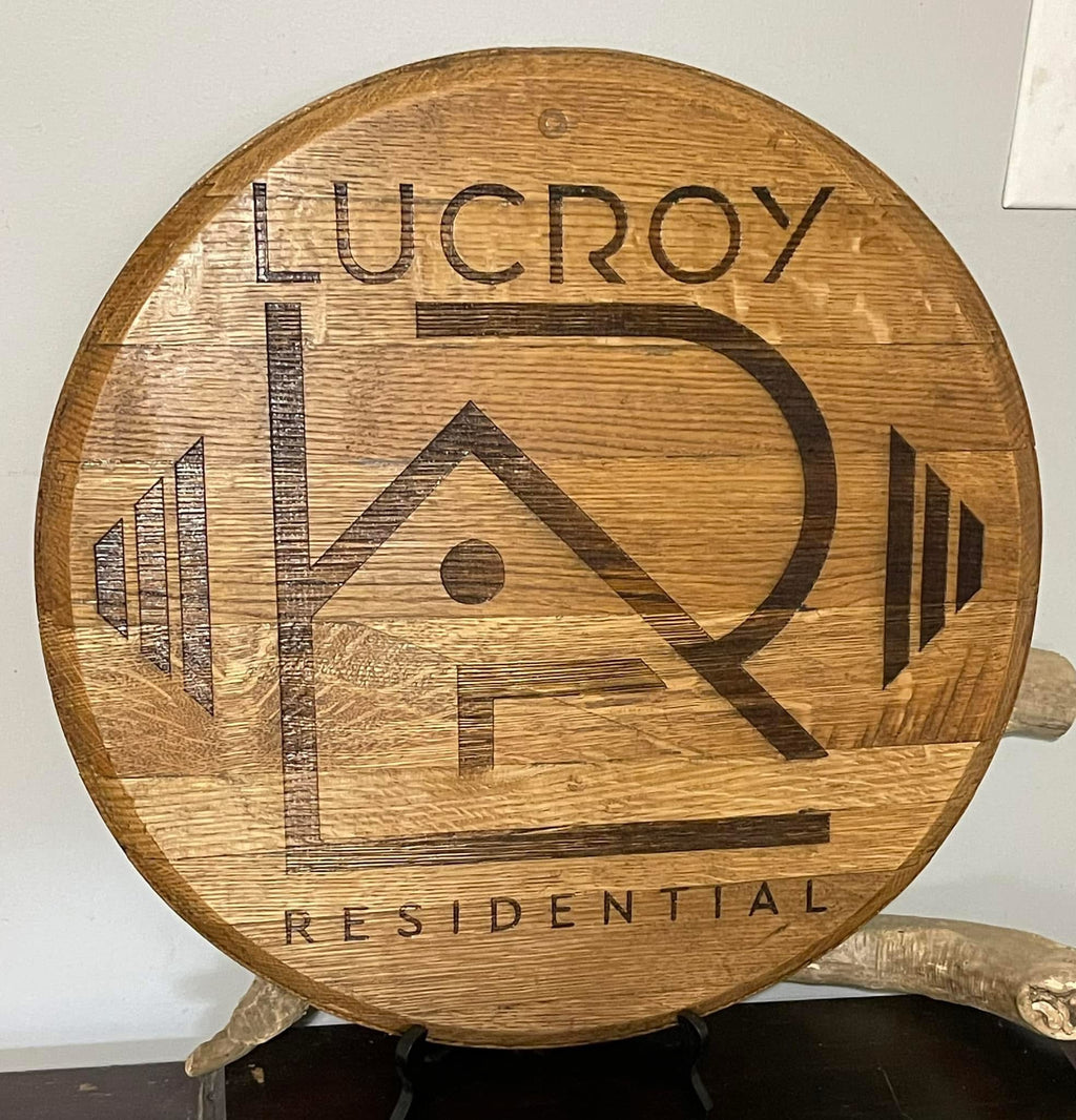 Blank Authentic Whiskey Barrel Lid for Engraving