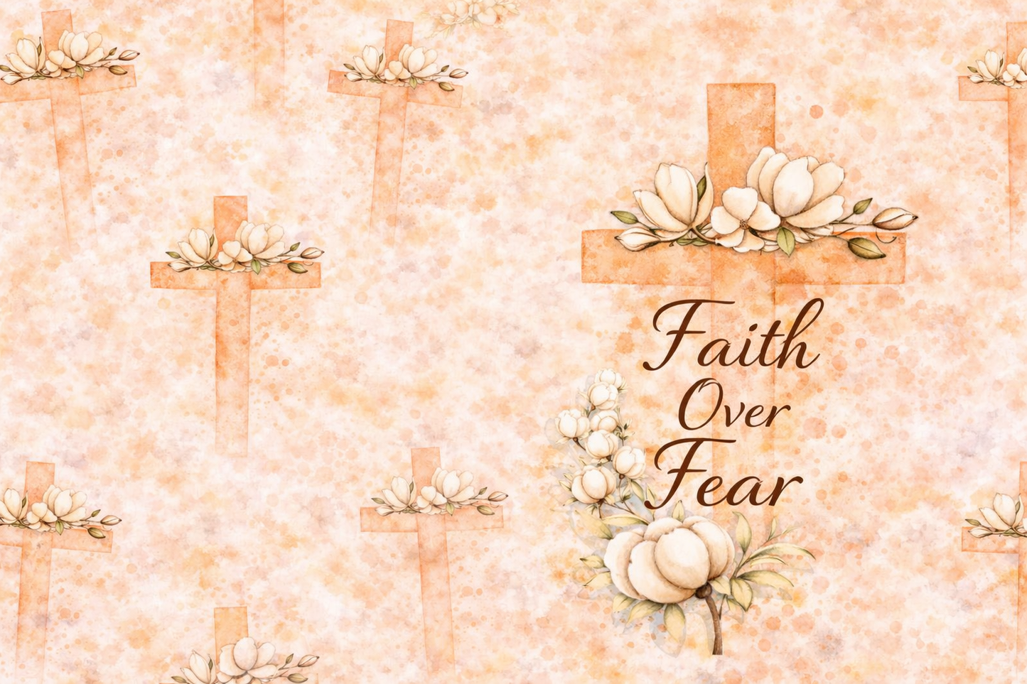 Faith over Fear tumbler 20 oz Dpuble Walled Cleaning brush and Straw gift boxes