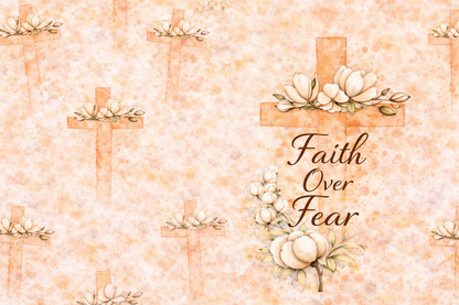 Faith over Fear tumbler 20 oz Dpuble Walled Cleaning brush and Straw gift boxes