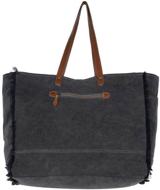 Myra Bags MYRAS3332 Matty Affair Canvas & Hairon Bag - Graced By The South