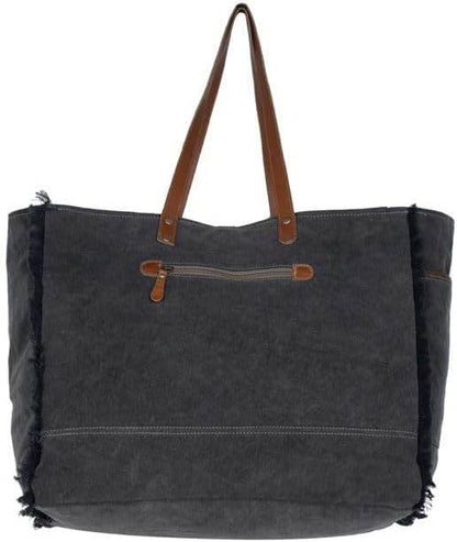 Myra Bags MYRAS3332 Matty Affair Canvas & Hairon Bag - Graced By The South