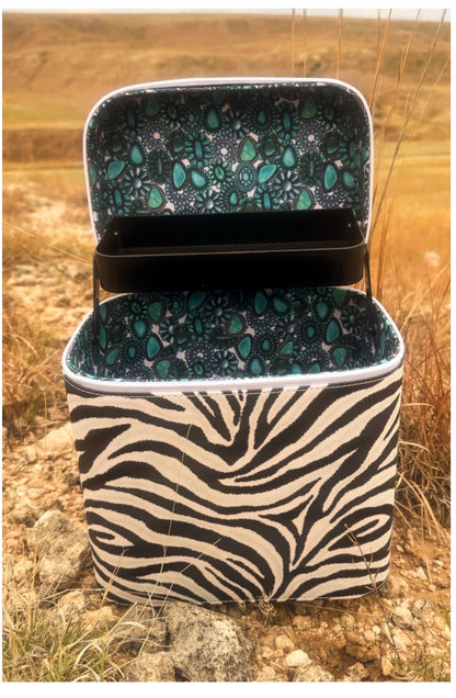 Cowgirl Keepsake Caddy Box Makeup Kaboodle Caboodle Case Jewelry Box by Sterling Kreek
