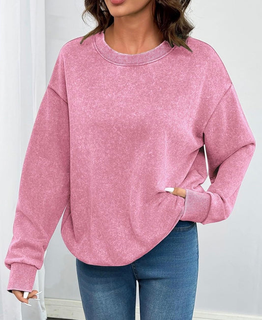 Christmas Sequin Santa Baby Pink Sequin Acid wash Sweatshirt