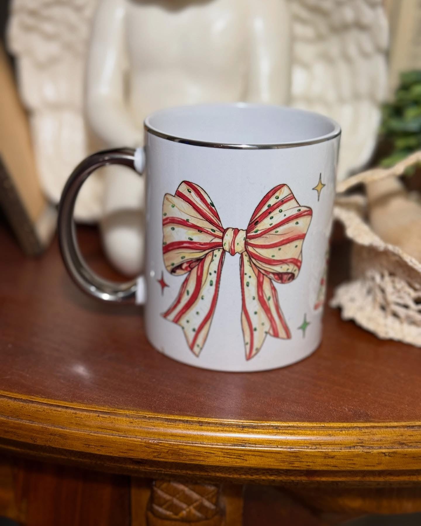 Silver Rim Coffee Cup Blank