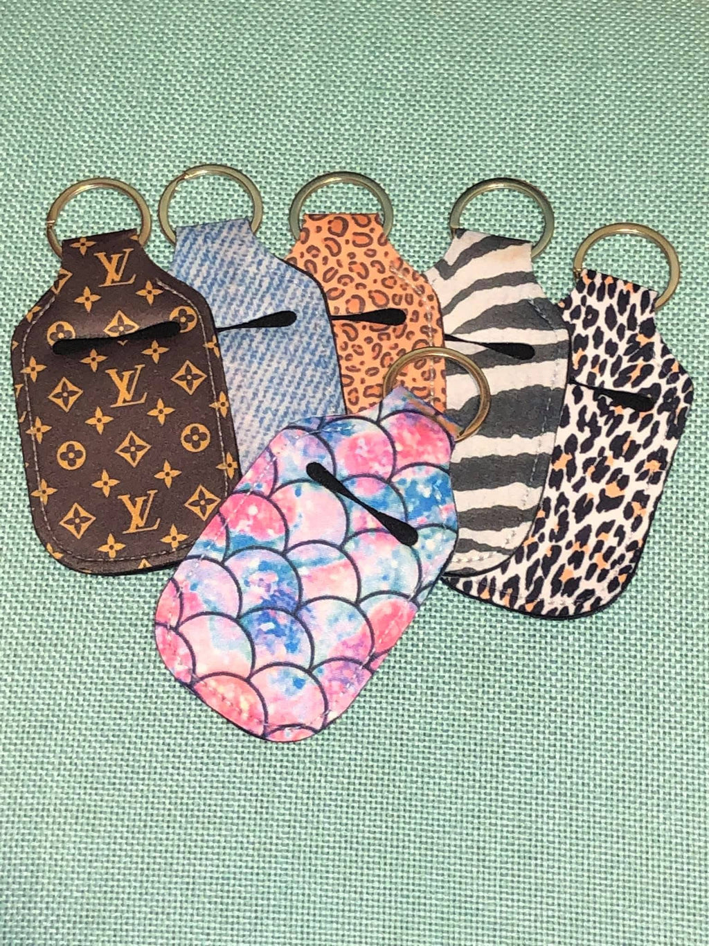 Blank Hand Sanitizer Holder Keychain Fob