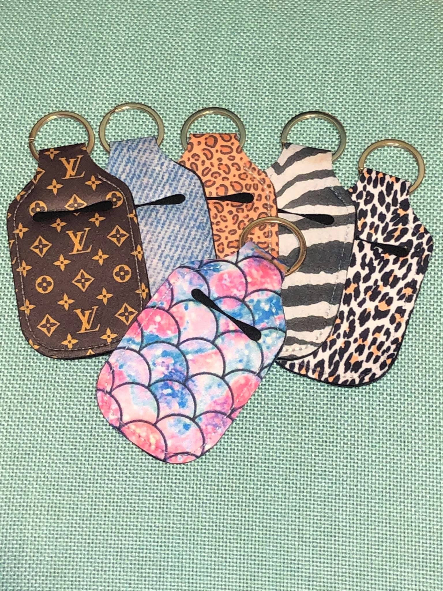 Blank Hand Sanitizer Holder Keychain Fob