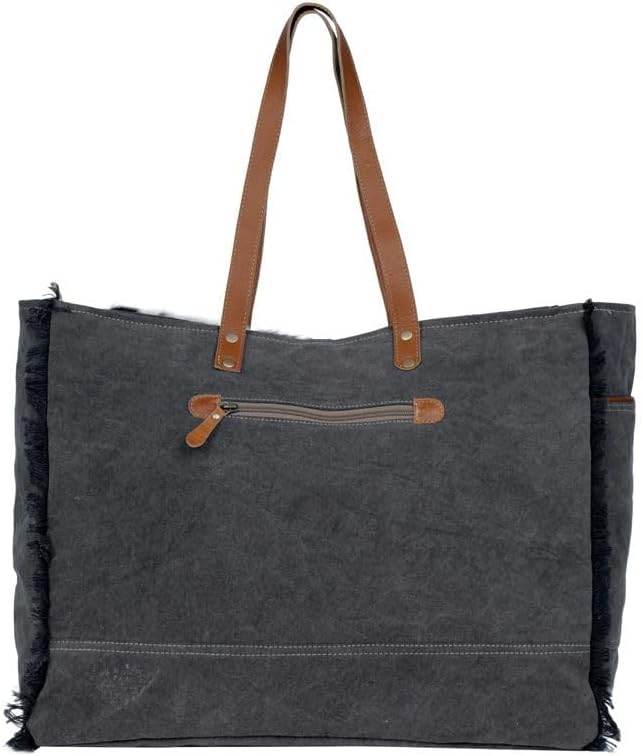 Myra Bags MYRAS3332 Matty Affair Canvas & Hairon Bag - Graced By The South