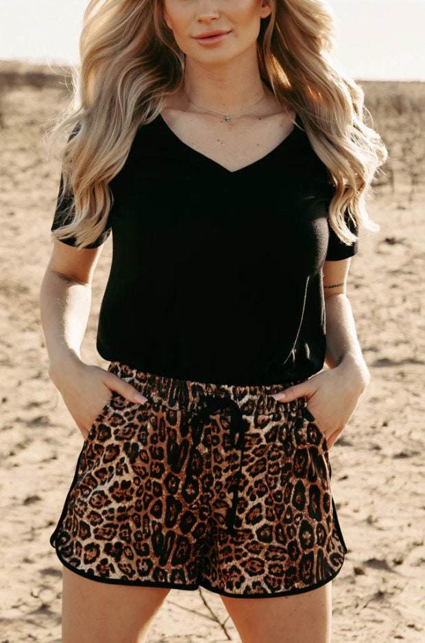 Kitty Queen Shorts by Sterling Kreek Leopard Animal Print - Graced By The South