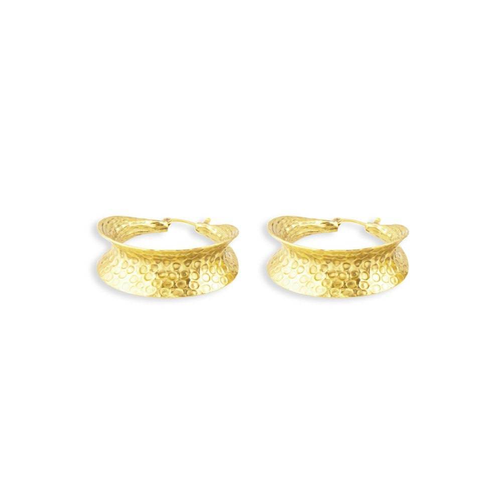 Bundled Sun Rays Gold Tone Earrings by Myra Bag - Graced By The South