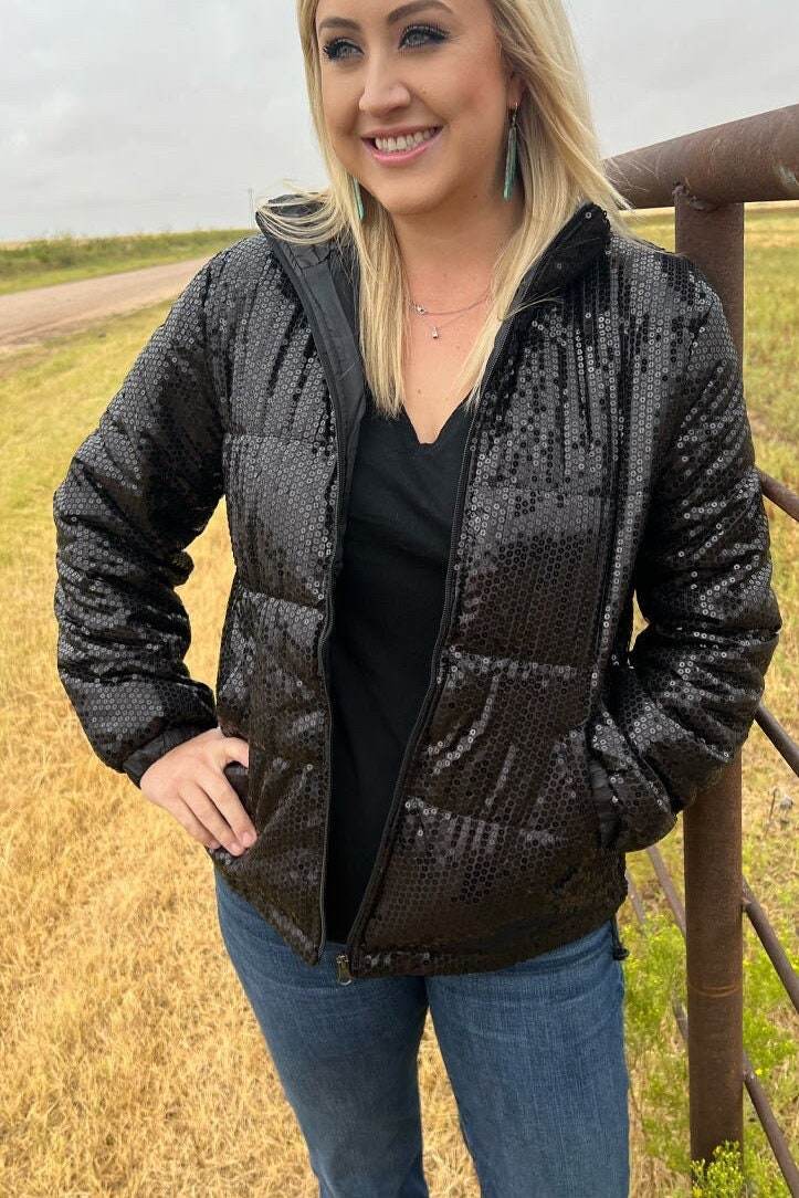 Shimmer Me Up Coat - Graced By The South