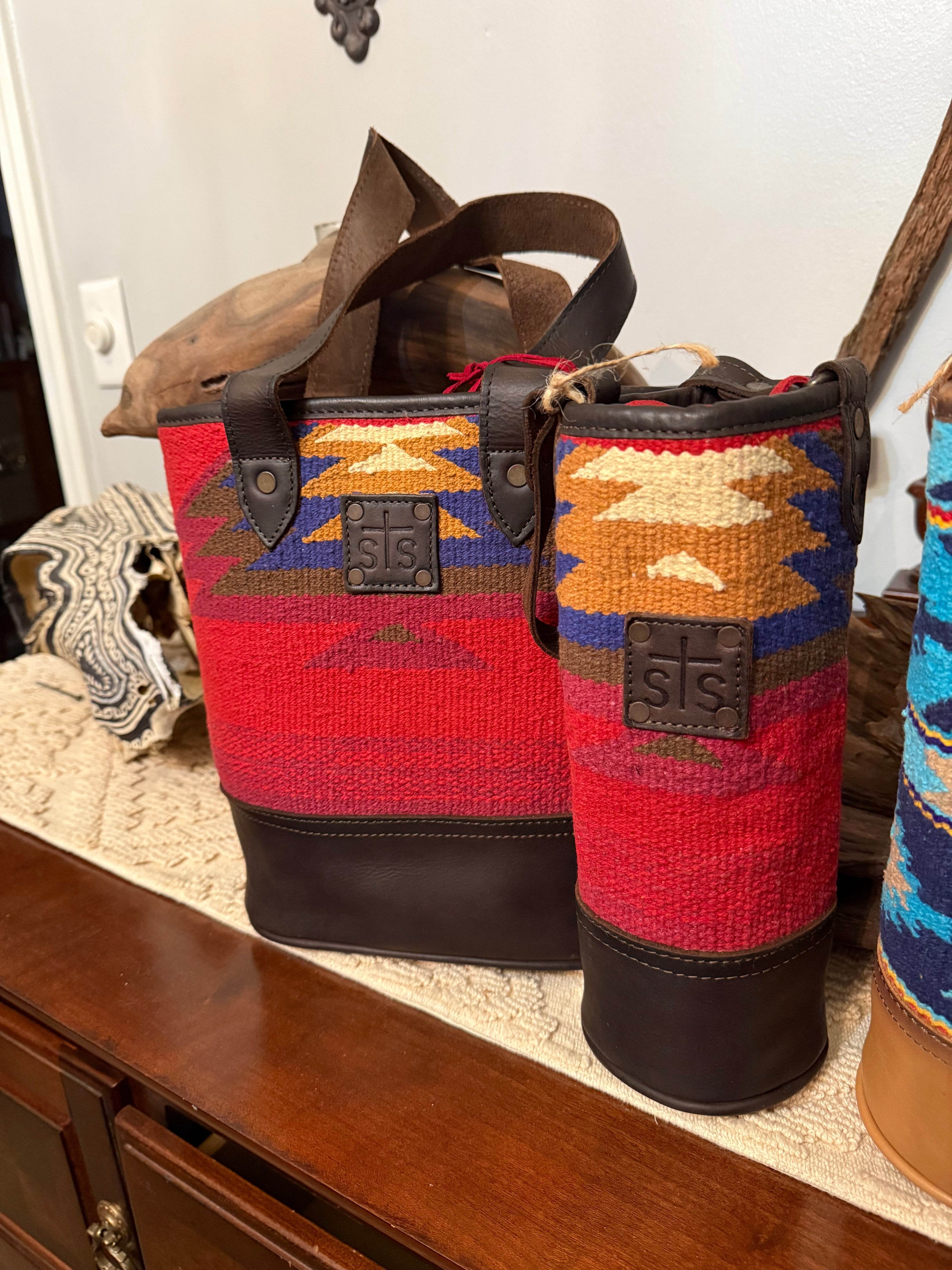 Crimson Sun Double Wine Bag - Graced By The South