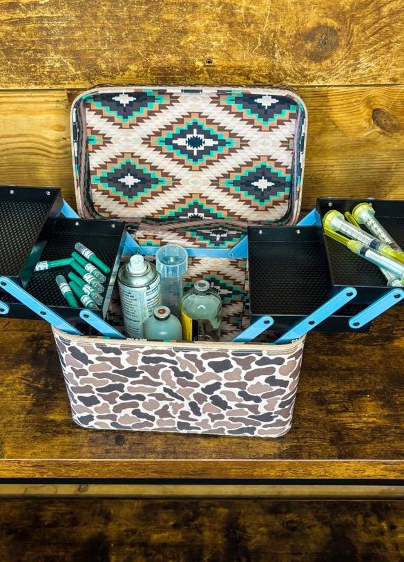 Take the Lead Caddy Box Makeup Kaboodle Caboodle Case Jewelry Box