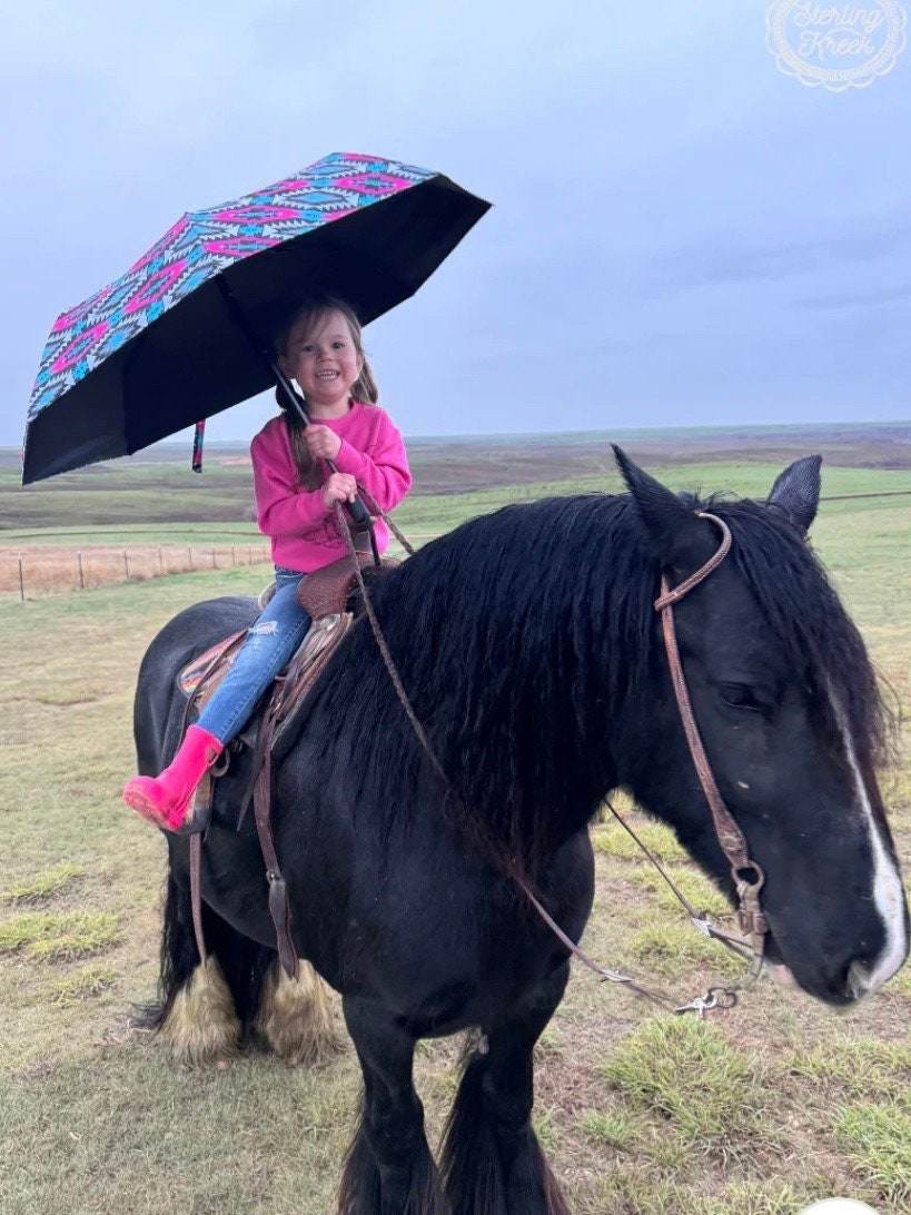 Montezuma Umbrella by Sterling Kreek Aztec Southwestern - Graced By The South