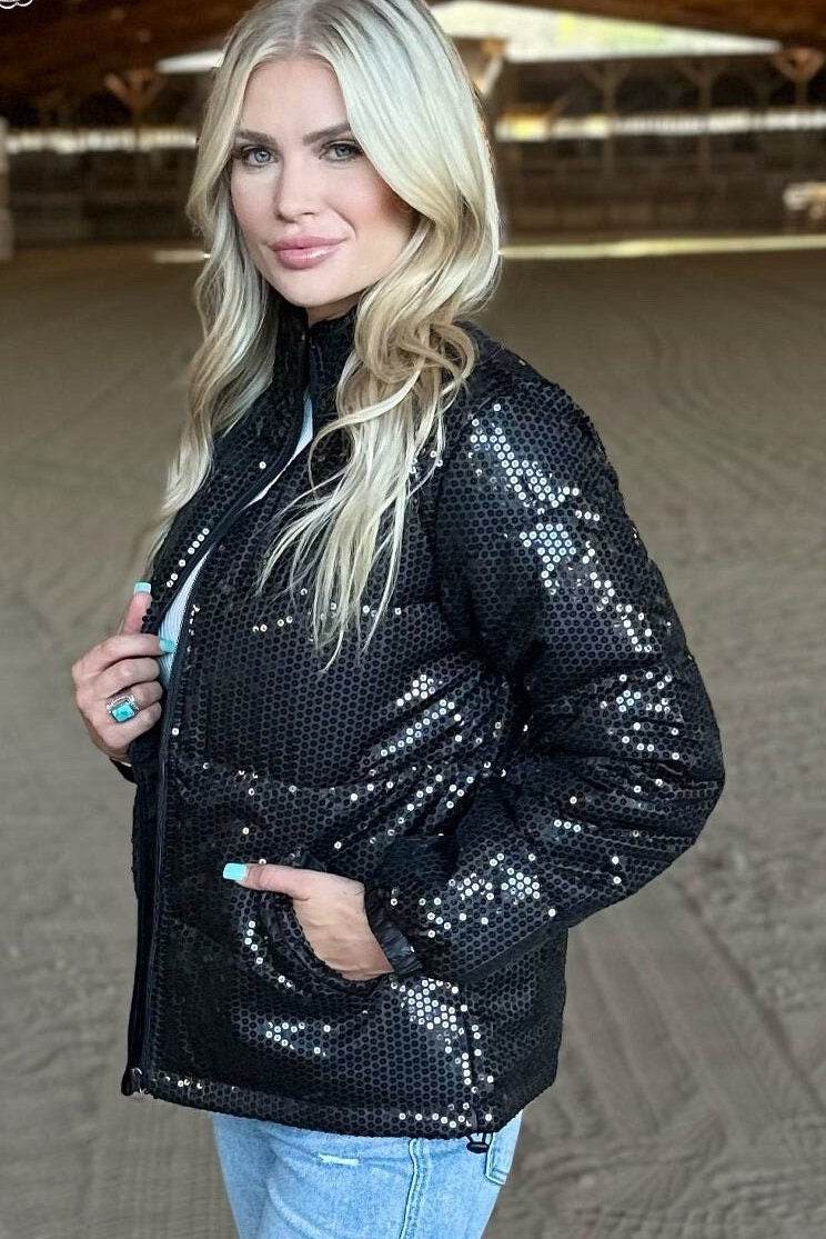 Shimmer Me Up Coat - Graced By The South