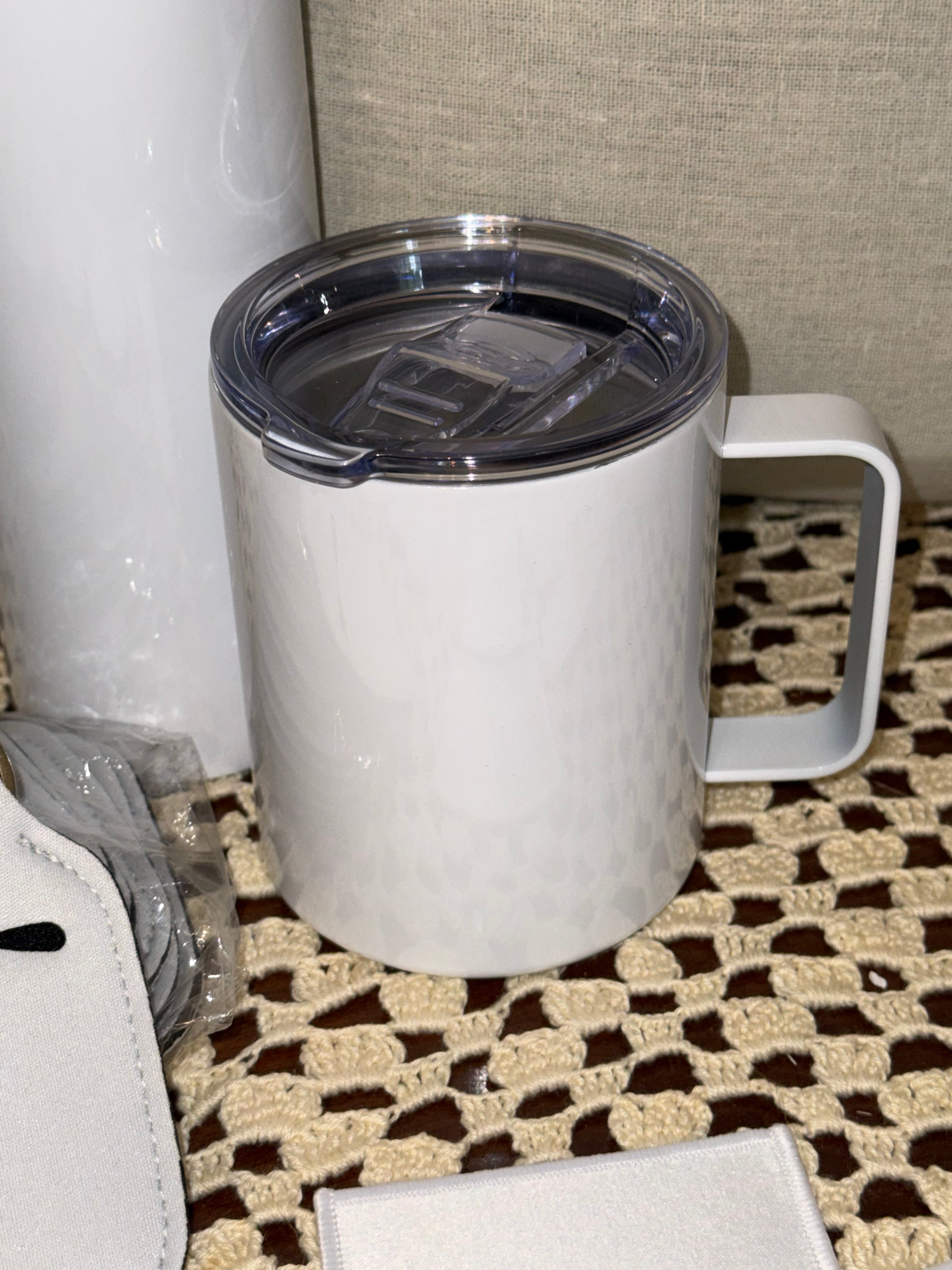 Blank Double walled stainless steel sippy cup with lid