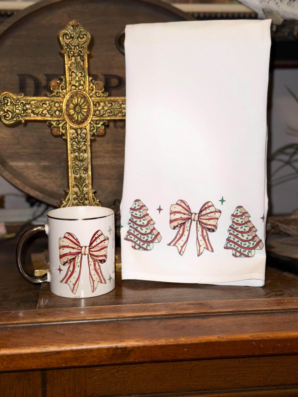 Coffee Cup Christmas Tree Cake - Graced By The South