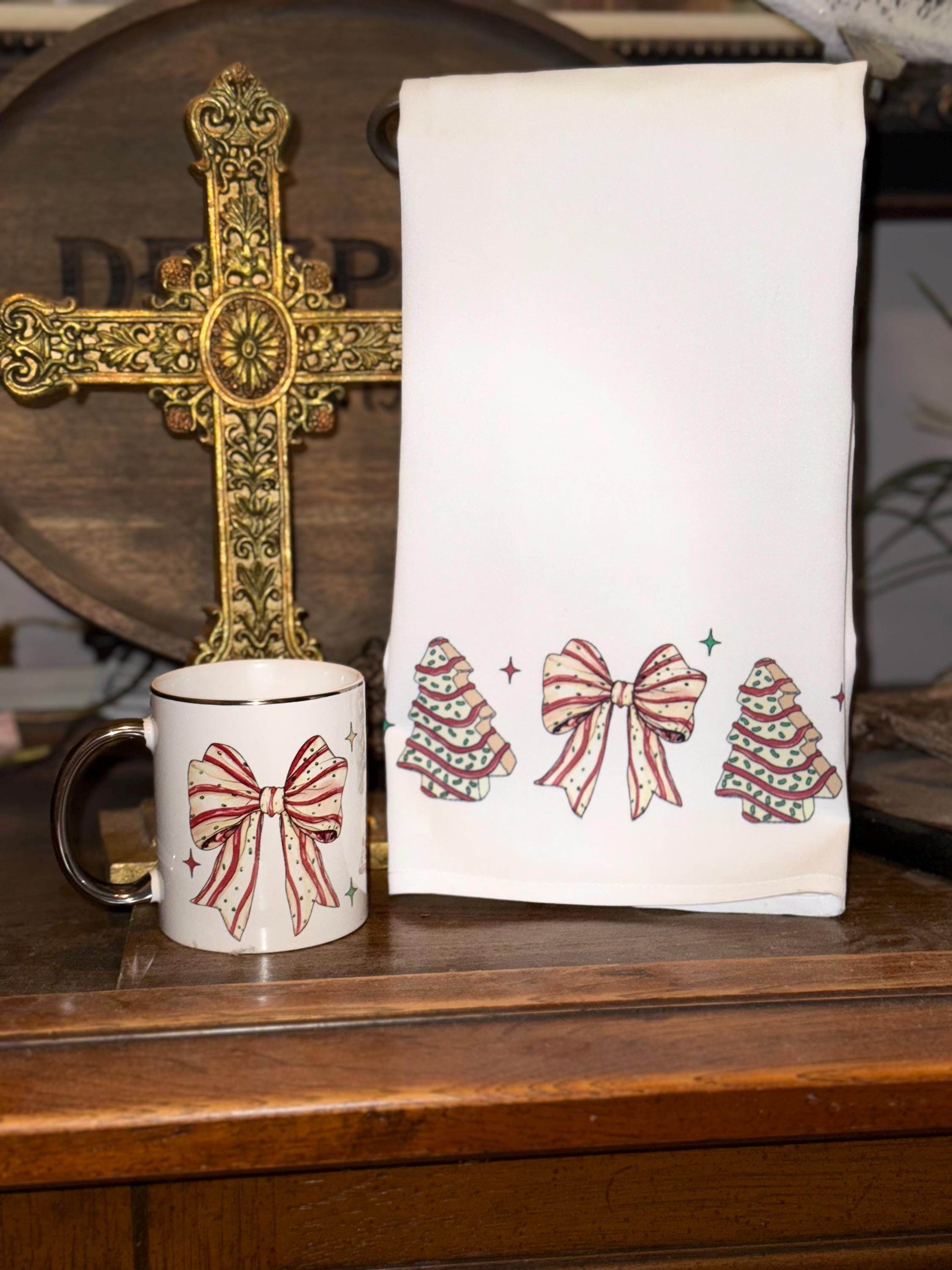 Coffee Cup Christmas Tree Cake - Graced By The South