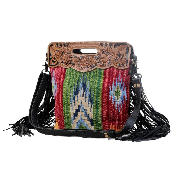 Myra Bag Jardin Hand Tooled Bag