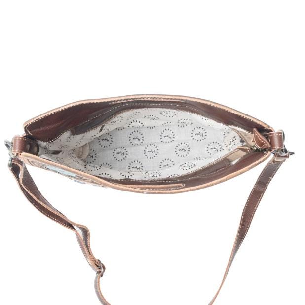 Myra Bag AZURE PETALS Hand Tooled Bag