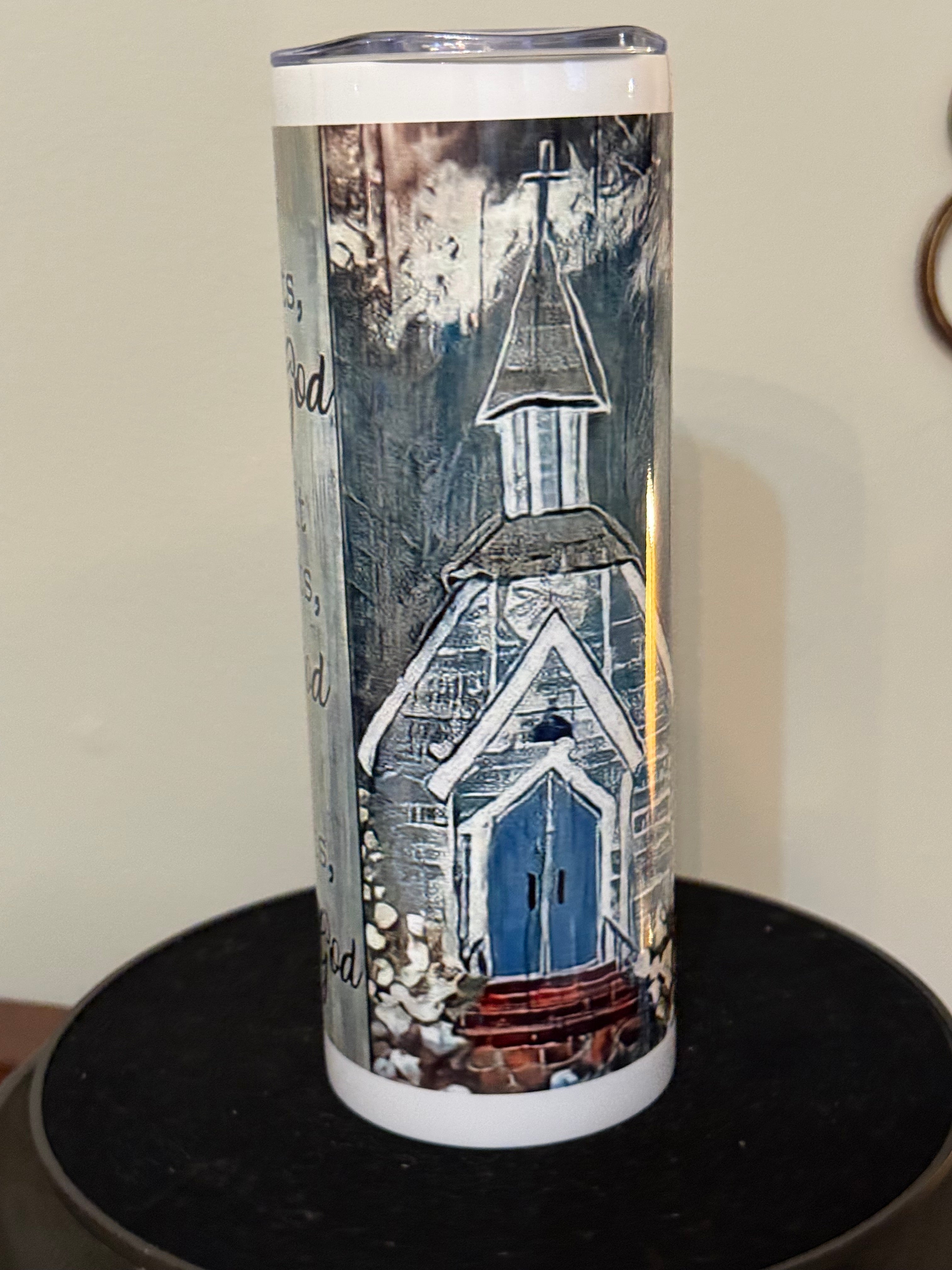 20 oz Double Walled Stainless Steel Tumbler with Metal Straw and Cleaning Tool