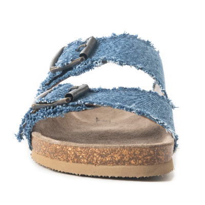 Blue Ridge Denim Sandals In Dusty Indigo Myra Bag Sandals Slip On