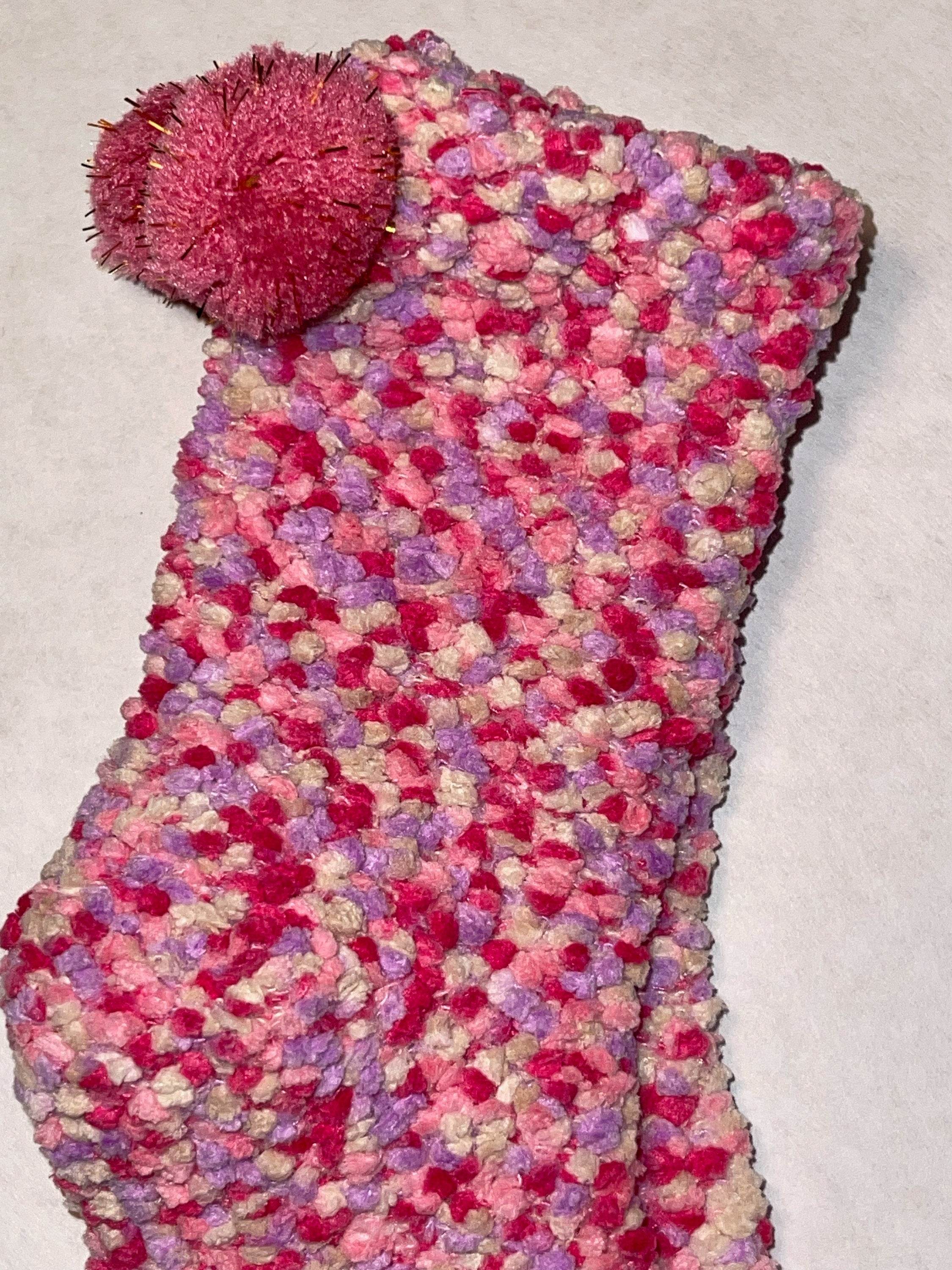 Cozy Cupcake Socks Footies Slippers with pom pom ball - Graced By The South