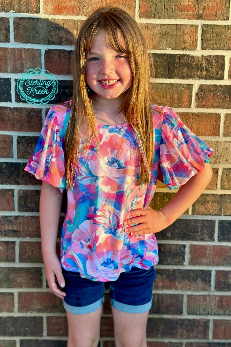 Mini Girls Matching Mom Bloomin' Boss Top