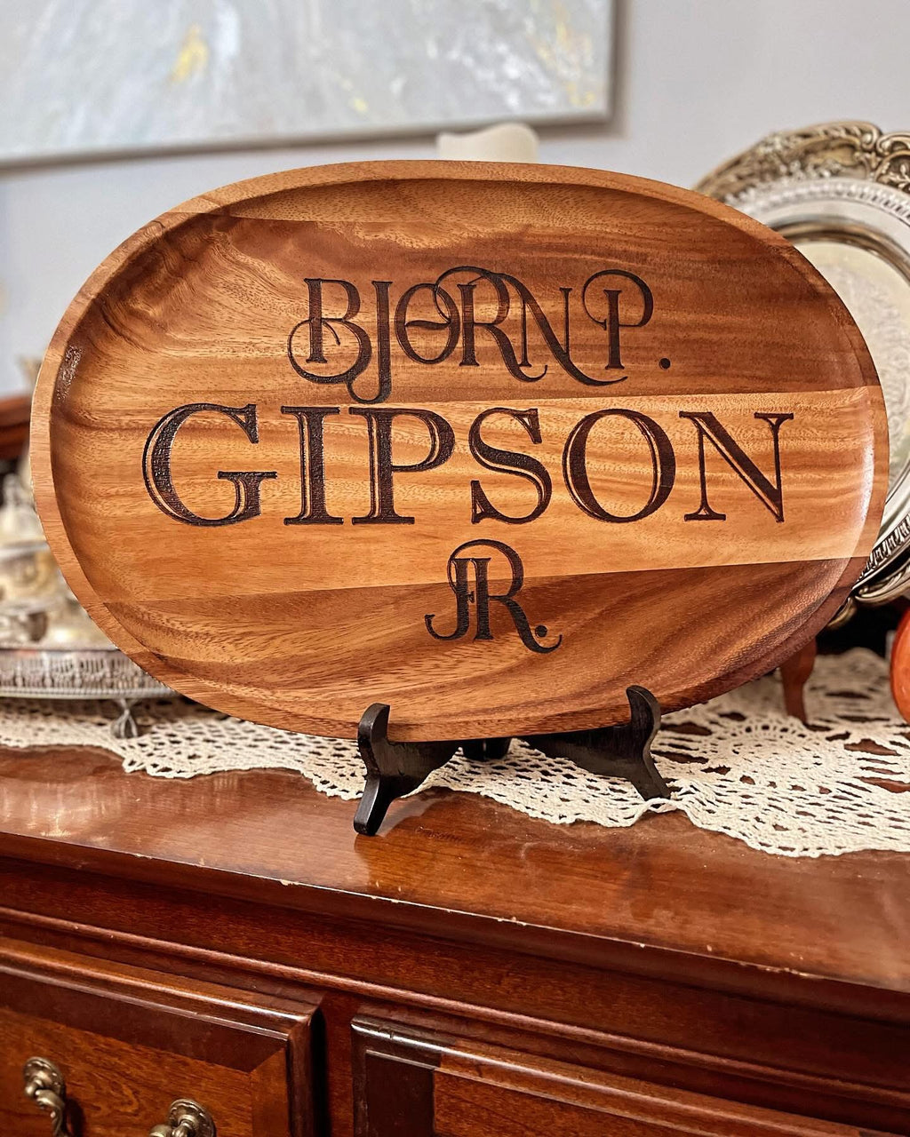 Blank Wood Platter for personalizing