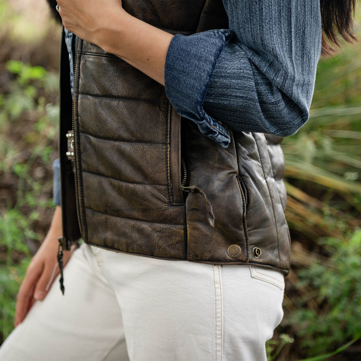 Women’s Adalyn Vest by STS Ranchwear Tobacco Brown