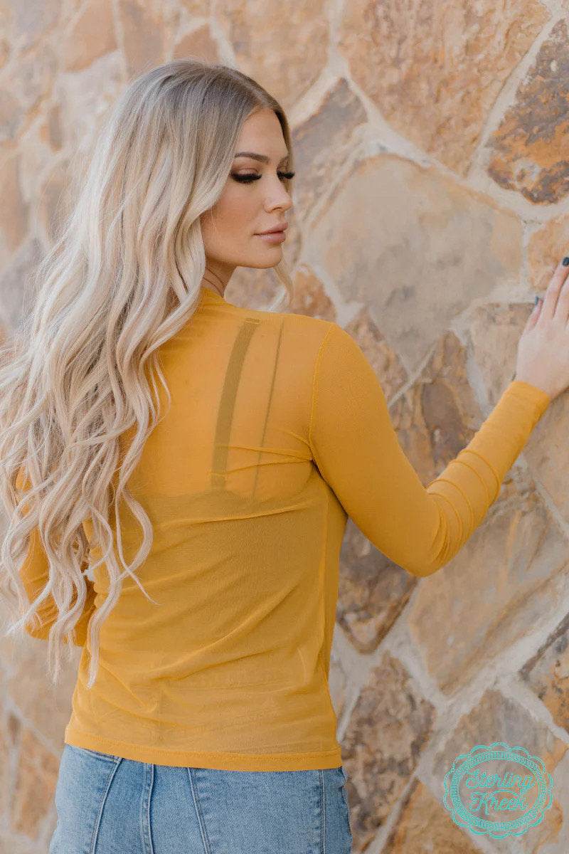 Sterling Kreek Mesh Out Mustard - Graced By The South