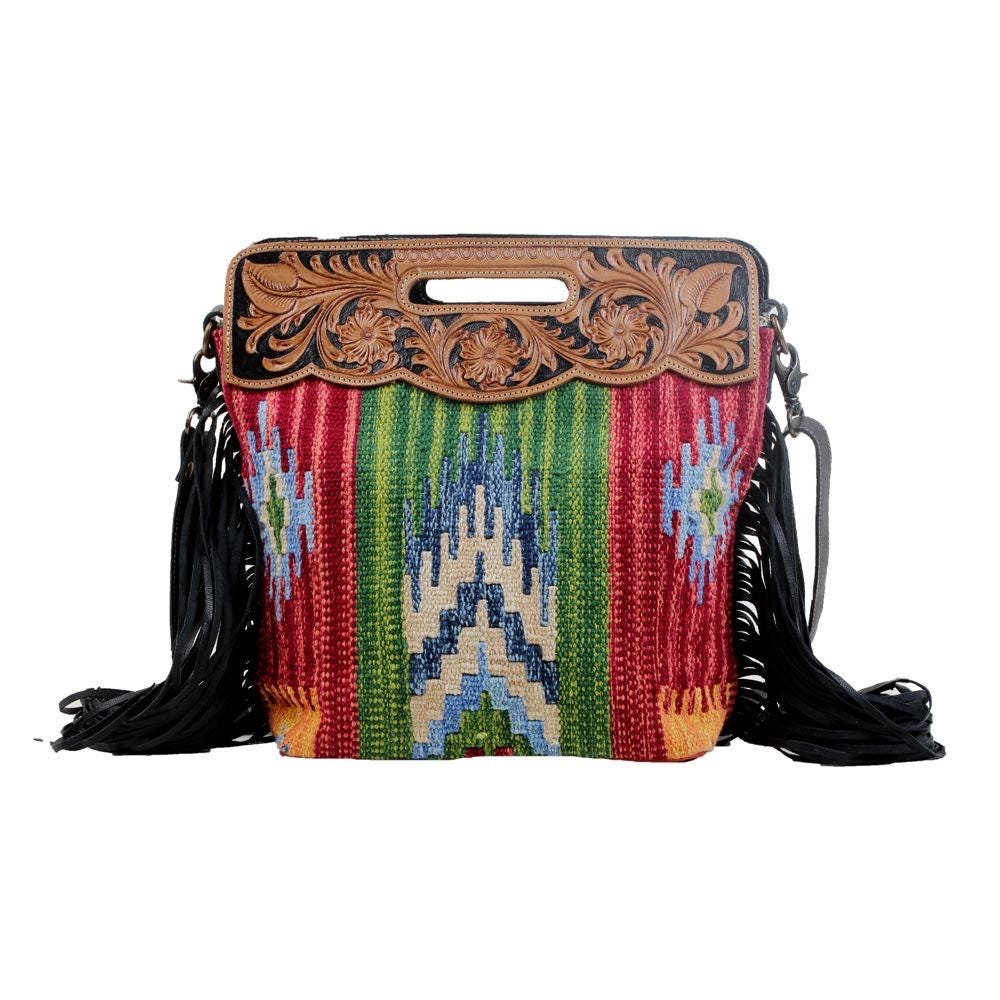 Myra Bag Jardin Hand Tooled Bag