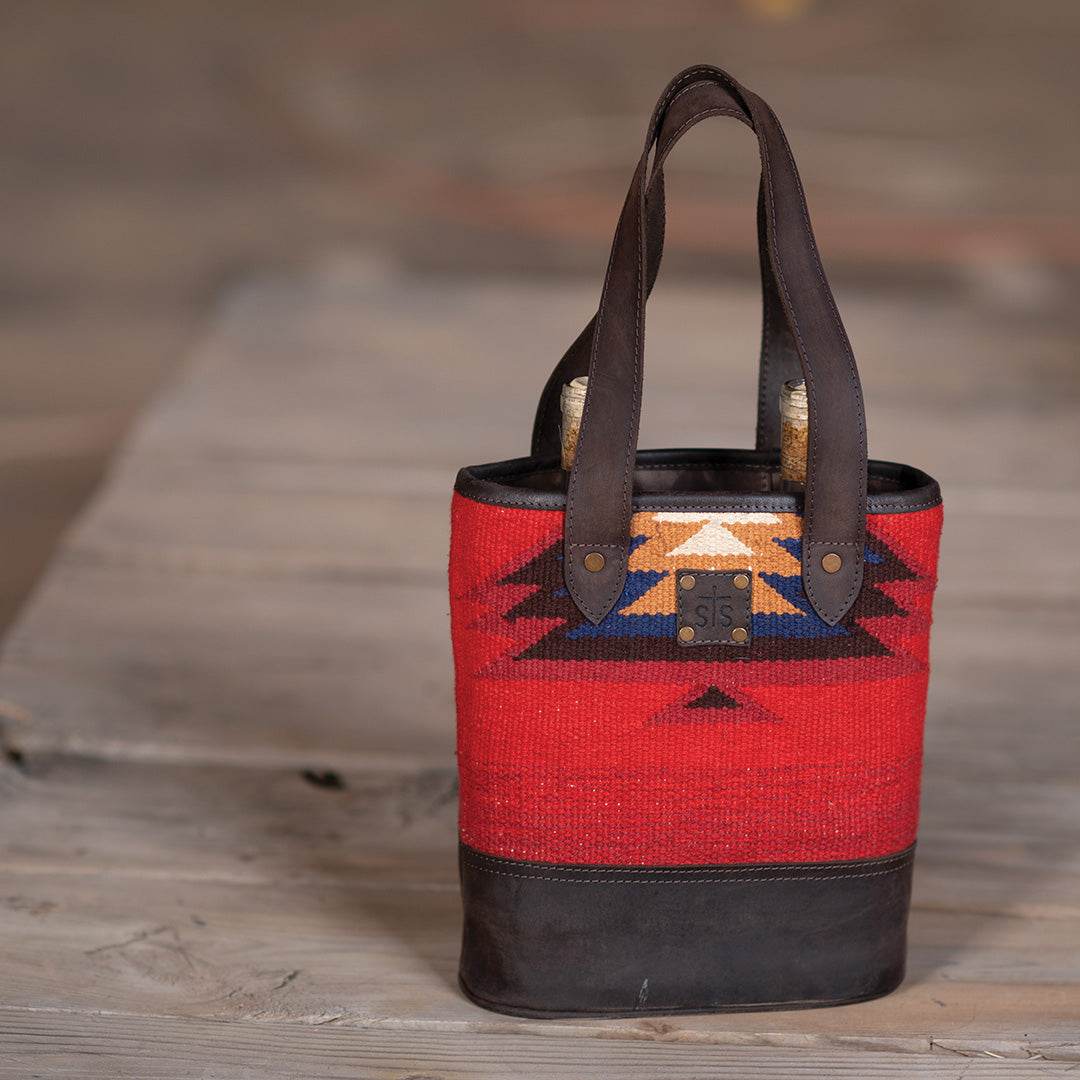 Crimson Sun Double Wine Bag - Graced By The South