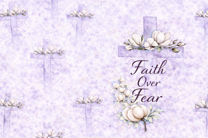 Faith over Fear tumbler 20 oz Dpuble Walled Cleaning brush and Straw gift boxes